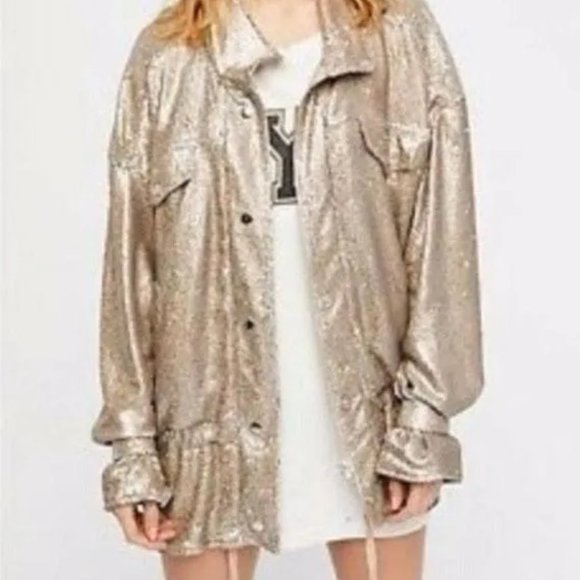 Free People sequin jacket NWT - Picture 3 of 9